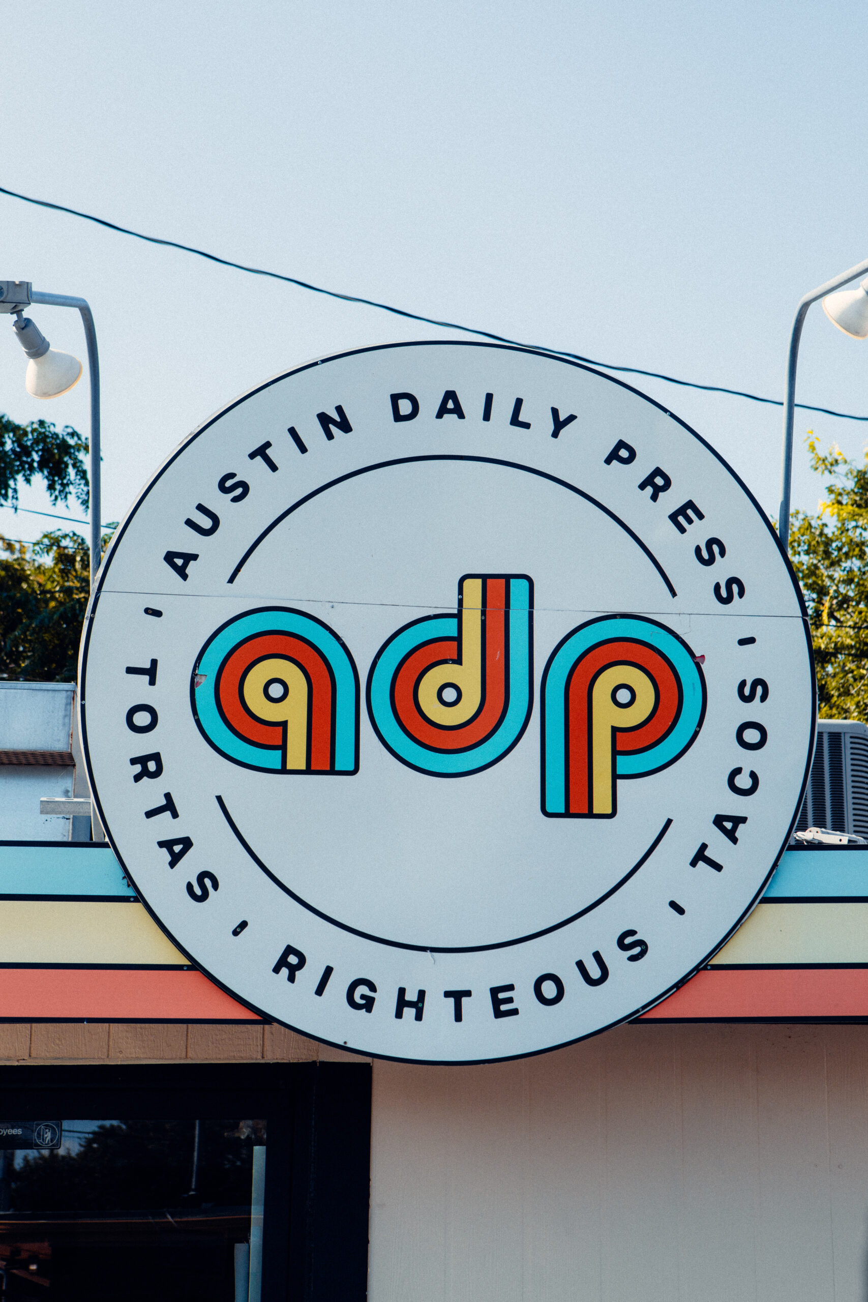 Austin Daily Press restaurant sign on MLK Blvd